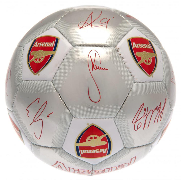 Official Arsenal FC Signature Silver Football