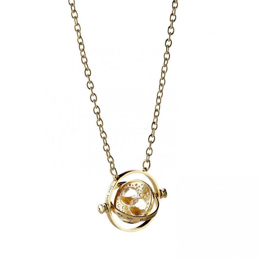 Harry Potter Gold Plated Spinning Time Turner Necklace, alternate view