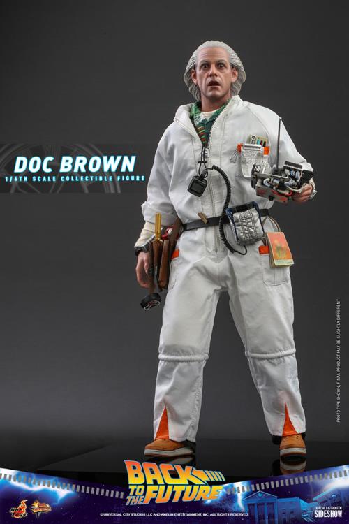 Hot Toys Back To The Future Doc Brown 1/6th Scale Movie Masterpiece Figure