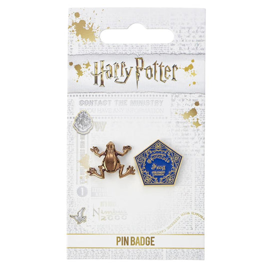 Harry Potter Chocolate Frog Pin Badge, alternate view