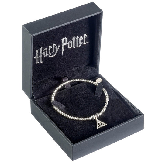 Harry Potter Sterling Silver Deathly Hallows Crystal Bracelet, alternate view