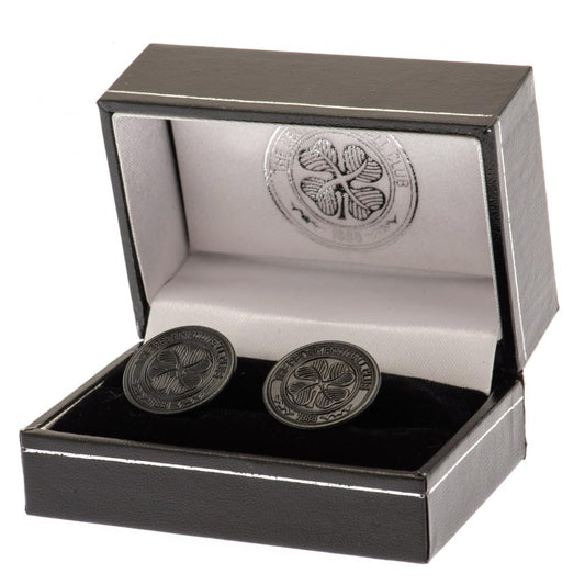Celtic FC Black IP Cufflinks, alternate view
