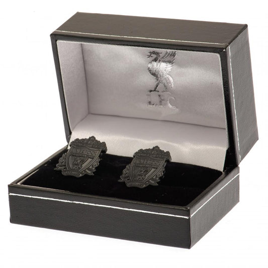 Liverpool FC Black IP Cufflinks, alternate view