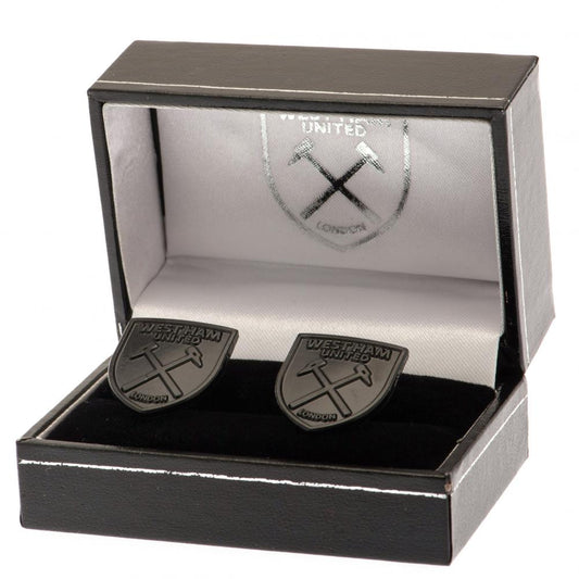West Ham United FC Black IP Cufflinks, alternate view