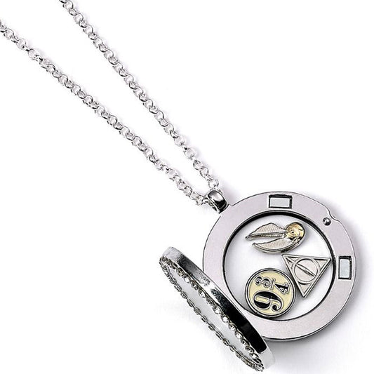 Harry Potter Silver Plated Charm Locket Necklace, alternate view
