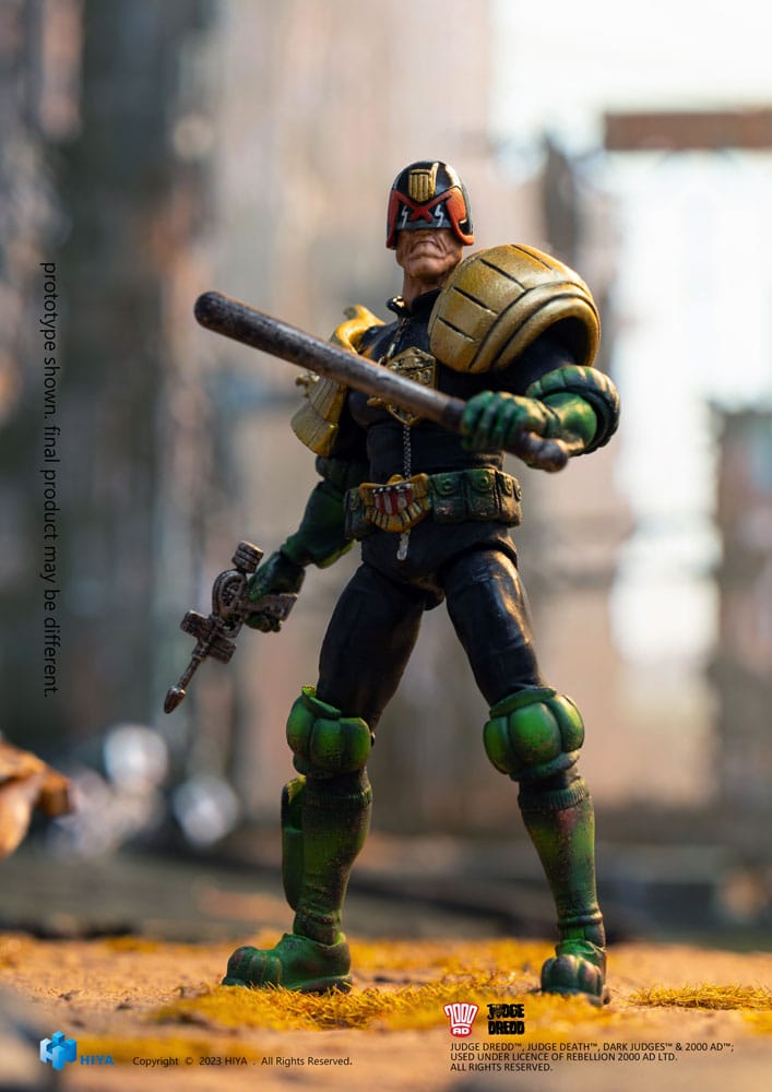 2000 AD Exquisite Mini Action Figure 1/18 Scale Judge Dredd Cursed Earth Judge Dredd - Infinity Collectables  - #tag1#