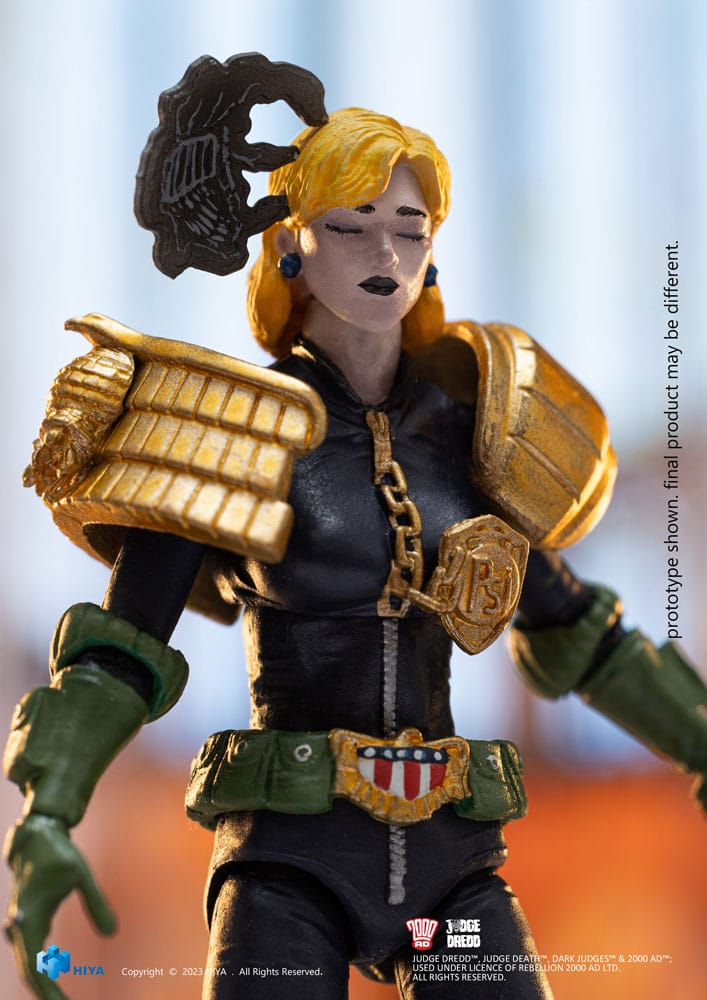 2000 AD Exquisite Mini Action Figure 1/18 Scale Judge Dredd Judge Anderson Hall of Heroes - Infinity Collectables  - #tag1#