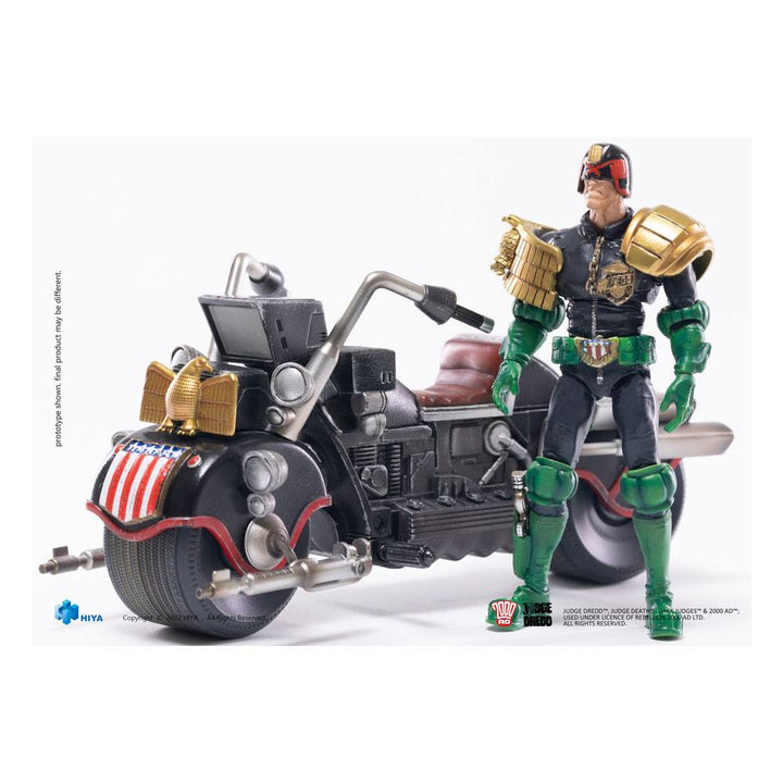 2000 AD Exquisite Mini Action Figure 1/18 Scale Judge Dredd & Lawmaster MK 2 Set - Infinity Collectables  - #tag1#