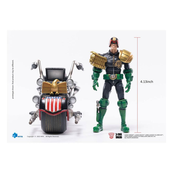 2000 AD Exquisite Mini Action Figure 1/18 Scale Judge Dredd & Lawmaster MK 2 Set - Infinity Collectables  - #tag1#