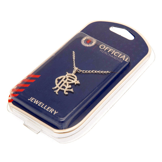 Rangers FC Silver Plated Pendant & Chain XL, alternate view