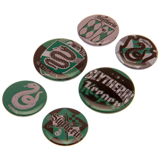Harry Potter Button Badge Set Slytherin, alternate view