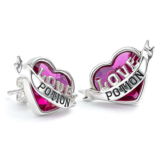 Harry Potter Sterling Silver Love Potion Crystal Stud Earrings, alternate view