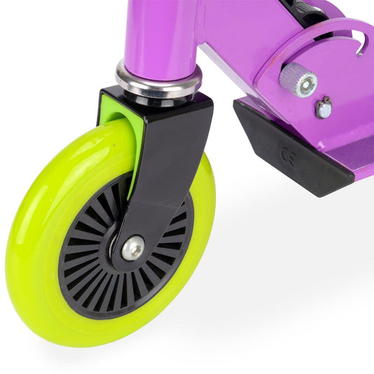 Xootz Kids' Folding Kick Scooter with Adjustable Handlebars - Purple, alternate view