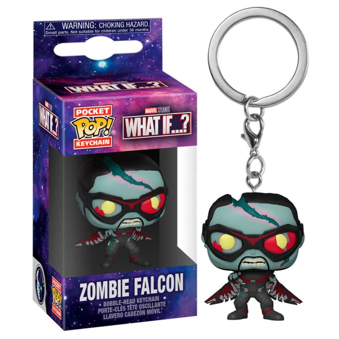 Funko Zombie Falcon Marvel What If...? Pocket POP! Vinyl Keychain