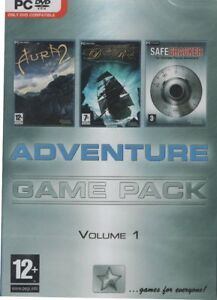 PC Game Triple Pack Aura 2 / Dead Reefs / Safecracker Adventure Puzzle Games