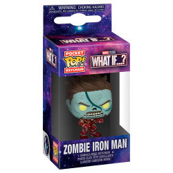 Zombie Iron Man Marvel What If...? Funko Pocket POP! Vinyl Keychain