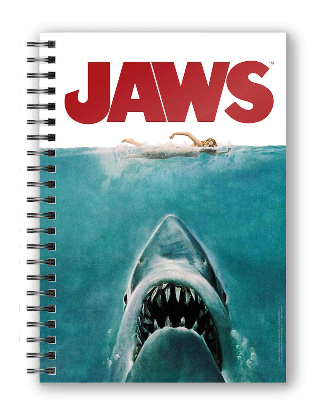 Paperwork Jaws Movie Poster Jaws Spiral Notebook (A5 Size)
