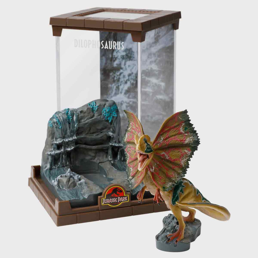 The Noble Collection Jurassic Park Dilophosaurus 7" Scale Diorama