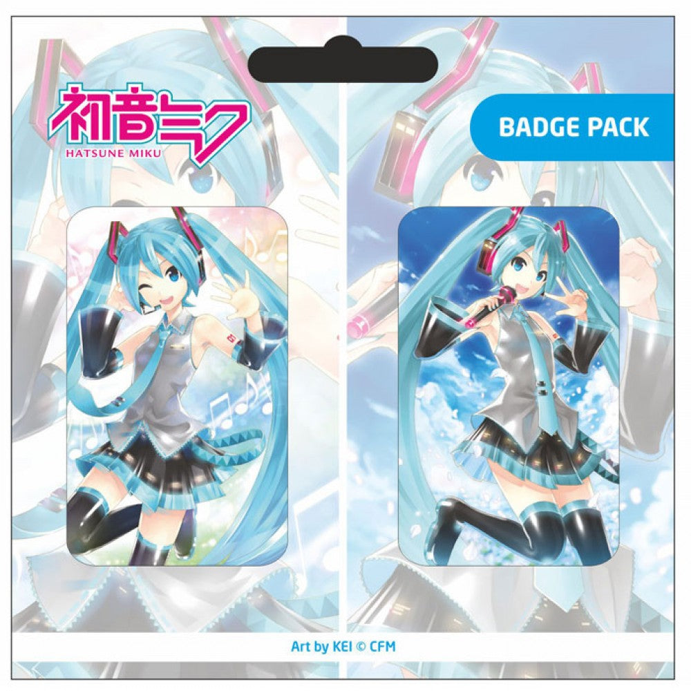 Virtual Artist Hatsune Miku Badge Pack Art by Kei