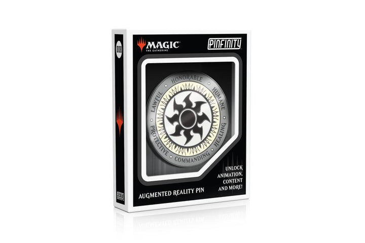 Pinfinity White Mana Crest Magic The Gathering AR Collectible Pin