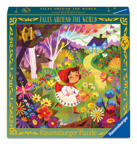 Little Red Riding Hood 64 Piece Square Jigsaw Puzzle
