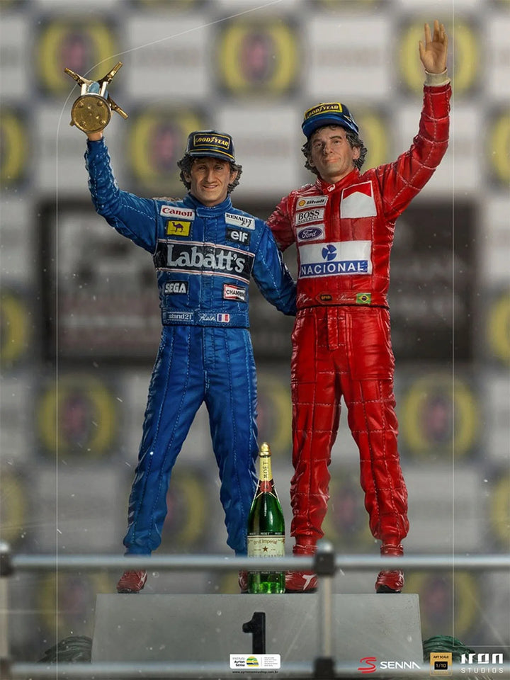 Iron Studios Ayrton Senna 1/10 Deluxe Art Scale Alain Prost & Ayrton Senna Last Podium
