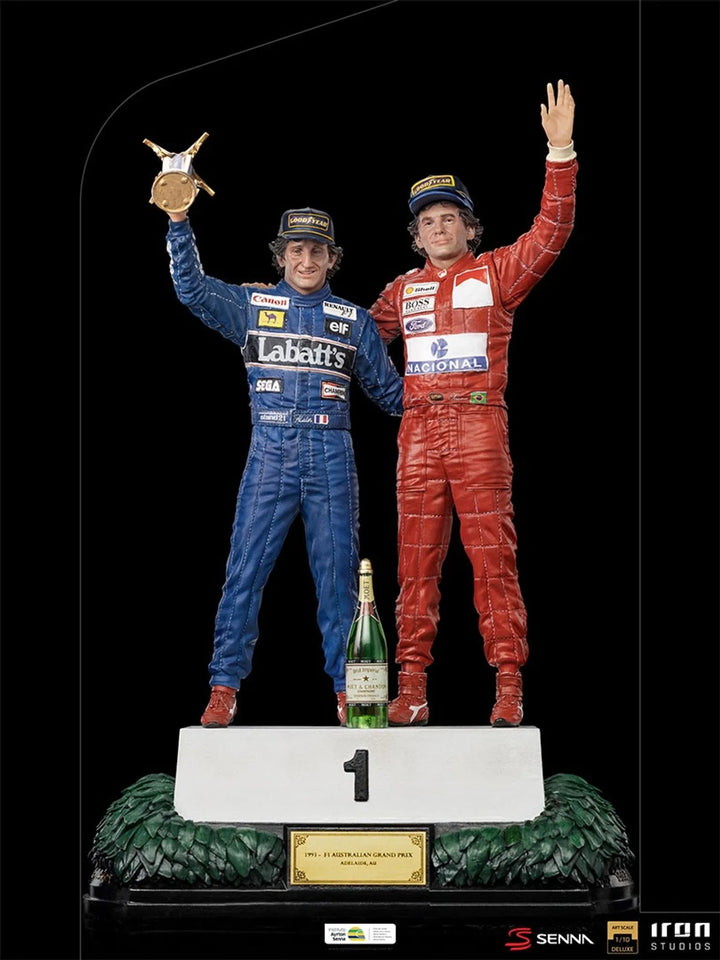 Iron Studios Ayrton Senna 1/10 Deluxe Art Scale Alain Prost & Ayrton Senna Last Podium