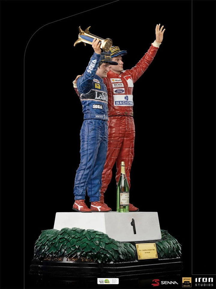 Iron Studios Ayrton Senna 1/10 Deluxe Art Scale Alain Prost & Ayrton Senna Last Podium