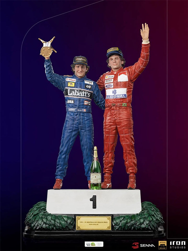 Iron Studios Ayrton Senna 1/10 Deluxe Art Scale Alain Prost & Ayrton Senna Last Podium