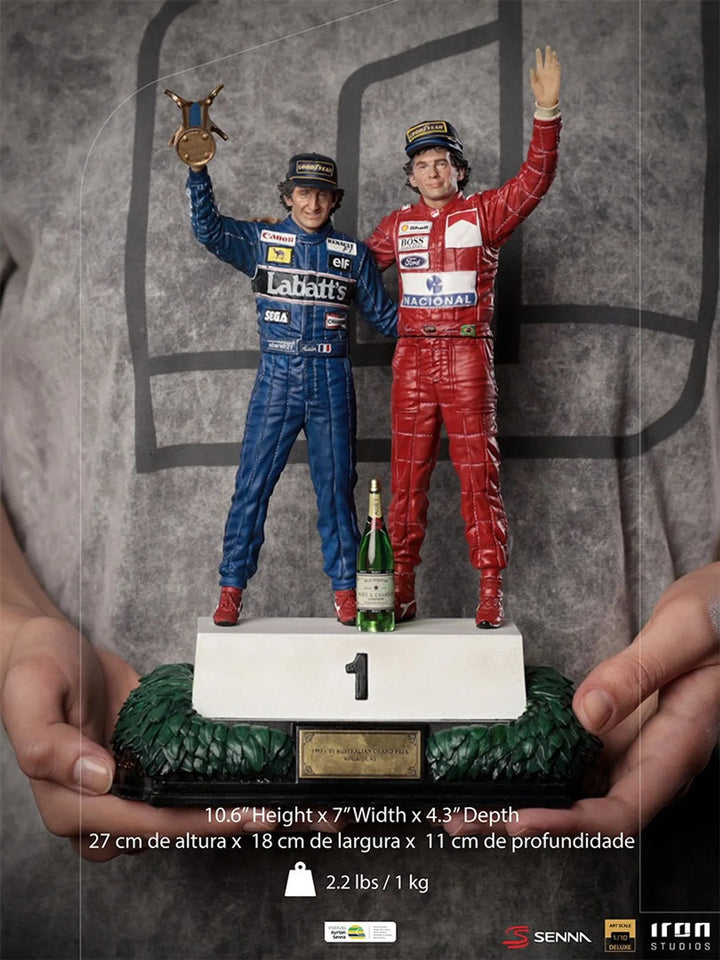 Iron Studios Ayrton Senna 1/10 Deluxe Art Scale Alain Prost & Ayrton Senna Last Podium