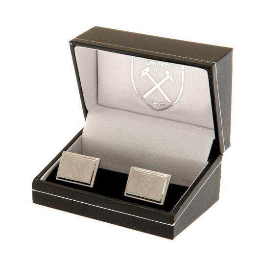 West Ham United FC Stainless Steel Cufflinks, alternate view