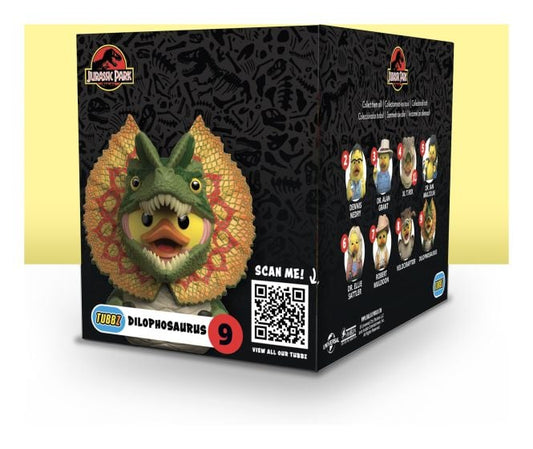 Jurassic Park Dilophosaurus Tubbz Boxed Figure, alternate view