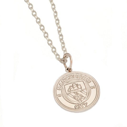 Manchester City FC Silver Plated Pendant & Chain, alternate view