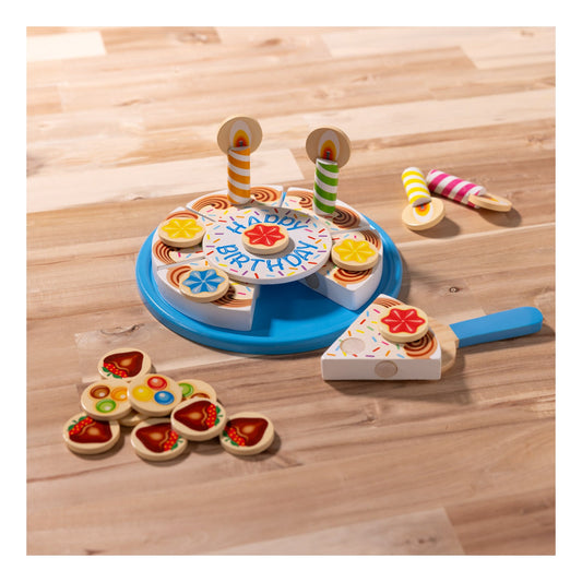 Melissa & Doug - Wooden Birthday Cake, alternate view