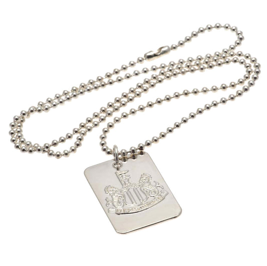 Newcastle United FC Silver Plated Dog Tag & Chain (image 2 of 3)