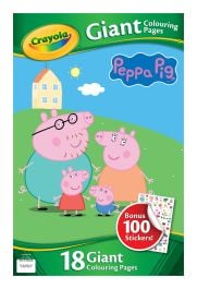 Crayola Peppa Pig Sticker and Giant Colouring Pages Set