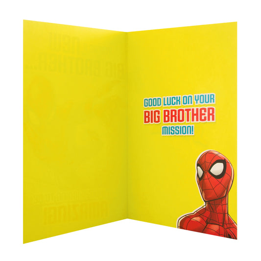 Big Brother Congratulations Card - Marvel Spider-Man Design