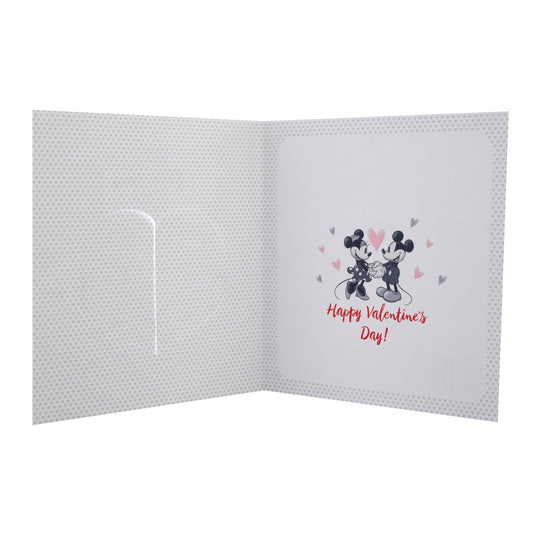 Valentine's Day Card - Cute Disney Mickey and Minnie Mouse Design