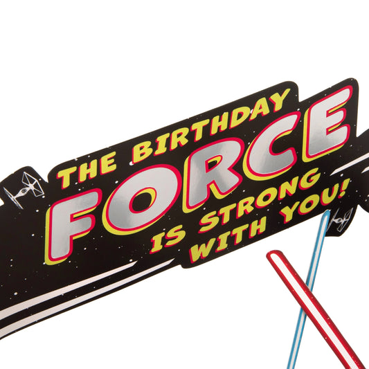 Birthday Card - 3D Star Wars™ Luke Skywalker & Darth Vader Scene Design