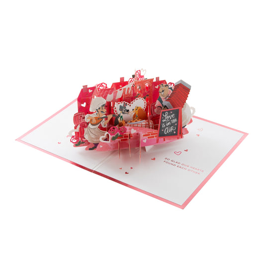 Paper Wonder Valentine's Day Card - 3D Disney Lady and the Tramp Design