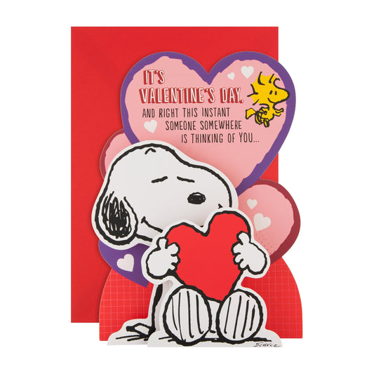 Valentine's Day Card for Someone Special - 3D SNOOPY & Heart Design