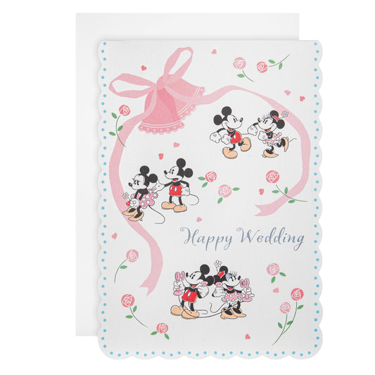 Pop-Up Wedding Card - 3D Disney Mickey & Minnie Pop-Up Wedding Cake Design