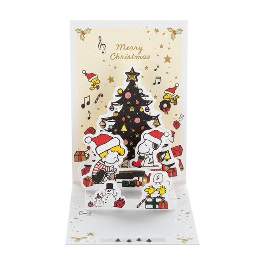 Classic PEANUTS™ SNOOPY & WOODSTOCK Christmas Tree Design Christmas Card