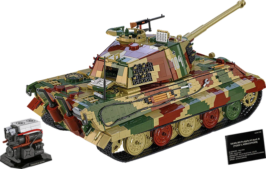 Cobi 2808 - World War II - Panzer KPFW VIB Tiger II 11170 pcs