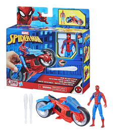 Spider Man Web Blast Cycle Vehicle Playset