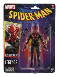 Spider-Shot Spider-Man Legends action figure collectible from Infinity Collectibles, official Marvel figure for fans and collectors.
