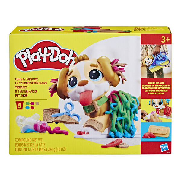 Play-Doh Care 'n Carry Vet Playset with toy dog and tools