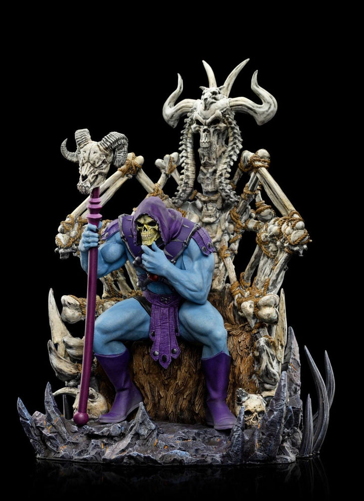 Iron Studios Masters of the Universe Deluxe 1/10 Art Scale Statue Skeletor On Throne