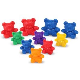 Learning Resources Three Bear Family Rainbow Counters Set of 96