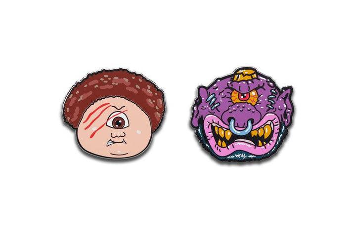 Pinfinity Sy Clops vs Horn Head Garbage Pail Kids VS Madballs Limited Edition Pin Set